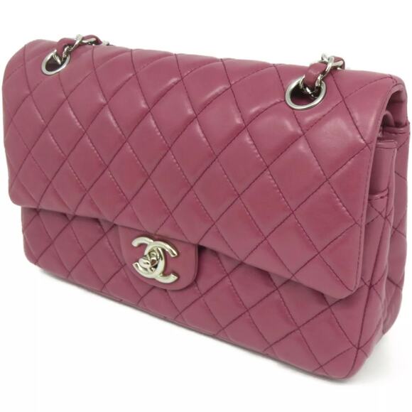 💎✨BEAUTIFUL✨💎Authentic CHANEL Quilted CC Double Flap Chain Leather - Picture 6 of 10